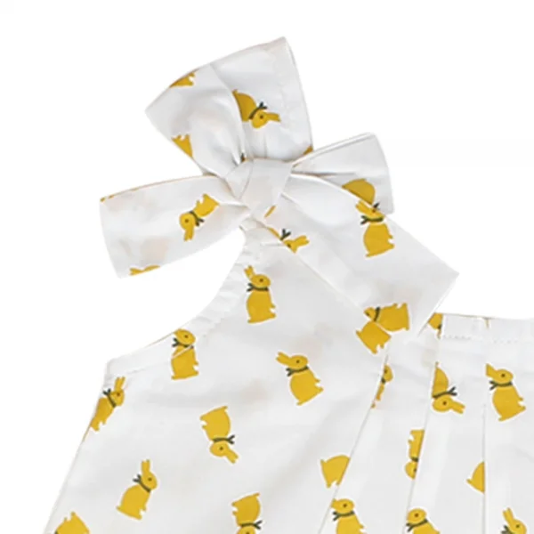 Áo vải bé gái sát nách Laluna G046010