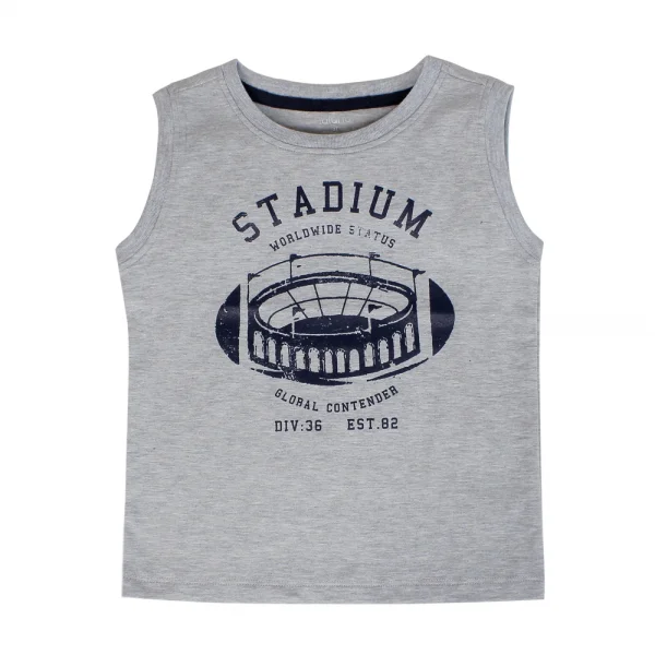 Áo thun bé trai sát nách Laluna B056021