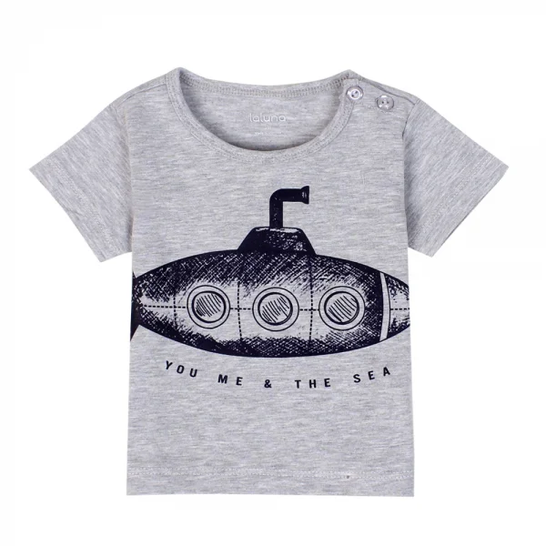 Bộ thun bé trai ngắn Laluna B056009