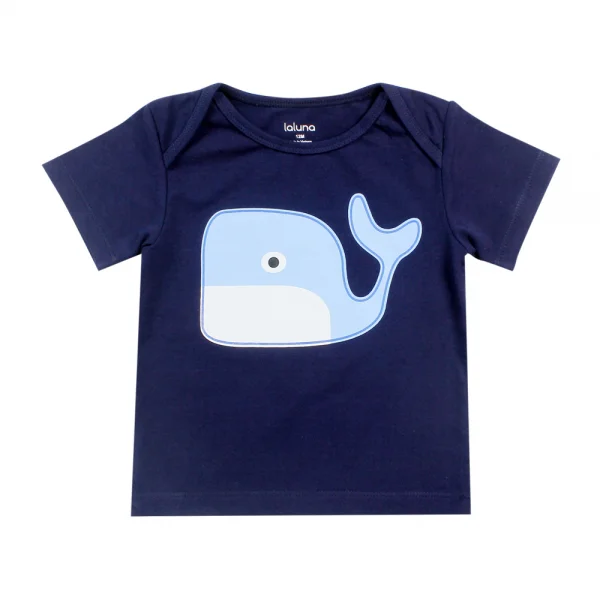 Bộ thun bé trai ngắn Laluna B056010