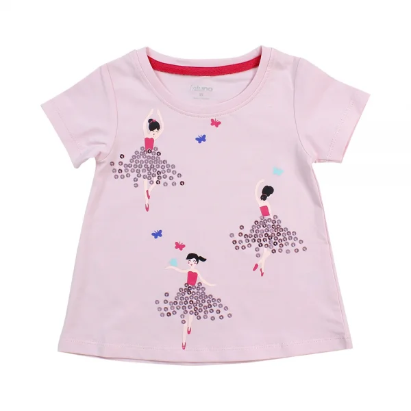 Áo thun bé gái sát nách Laluna G056022