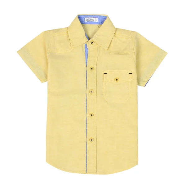 Áo vải bé trai tay ngắn Laluna B056029