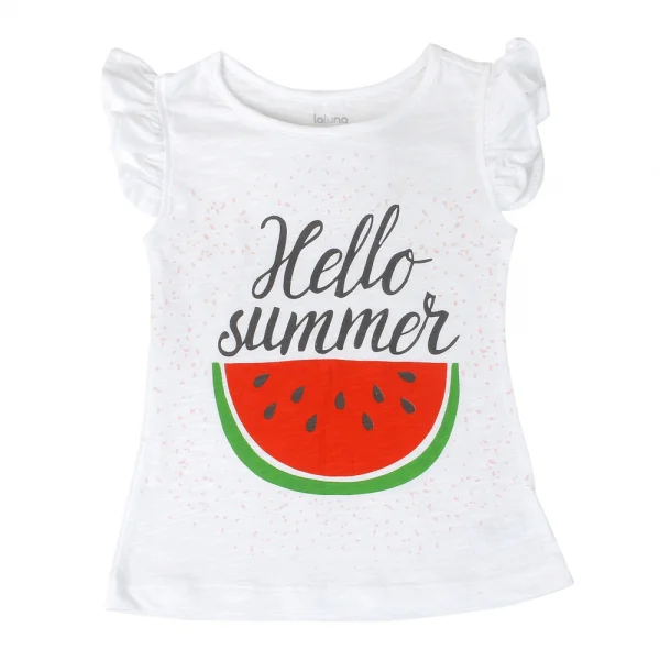 Áo thun bé gái sát nách Laluna G065002