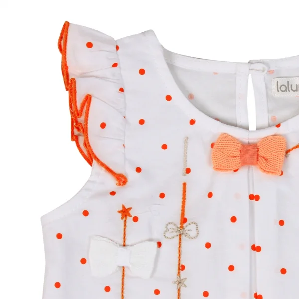 Bộ vải bé gái ngắn Laluna G066006