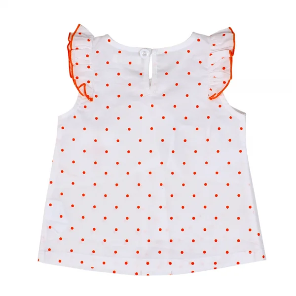 Bộ vải bé gái ngắn Laluna G066006