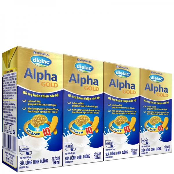 Sữa uống dinh dưỡng - Dielac Alpha Gold 180ml