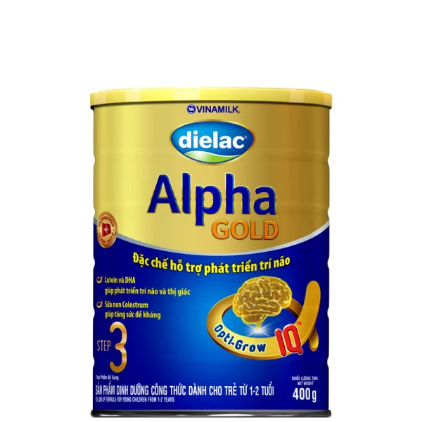 Sữa bột Vinamilk Dielac Alpha Gold  Step 3, 400g