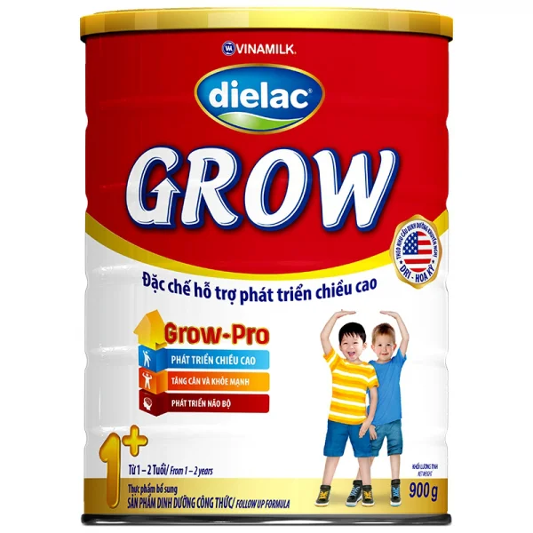 Sữa bột Vinamilk Dielac Grow 1+, 900g