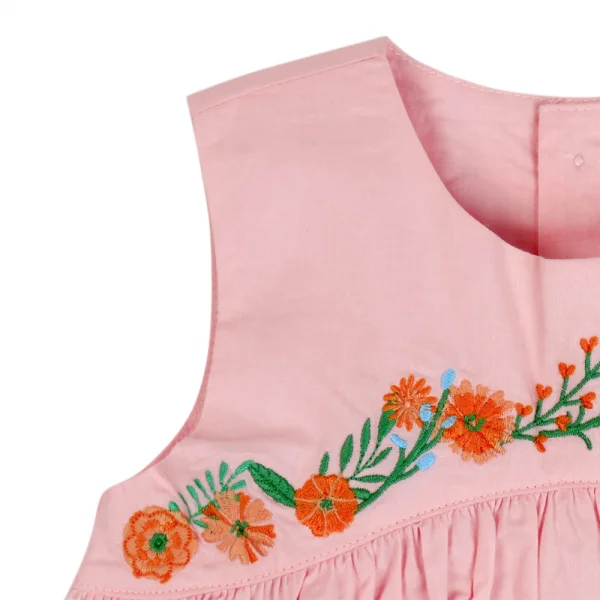 Áo vải bé gái sát nách Laluna G096017