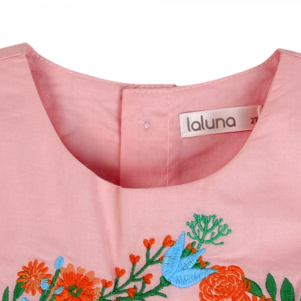 Áo vải bé gái sát nách Laluna G096017