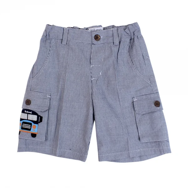 Quần jeans bé trai ngắn Laluna B106002