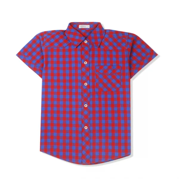 Áo vải bé trai tay ngắn Laluna B126054