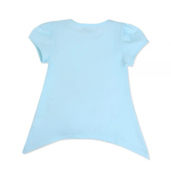 Áo thun bé gái tay ngắn Laluna G017007 Xanh