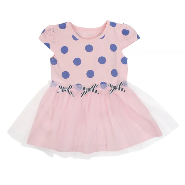 Đầm thun bé gái Concung G037018 Hồng