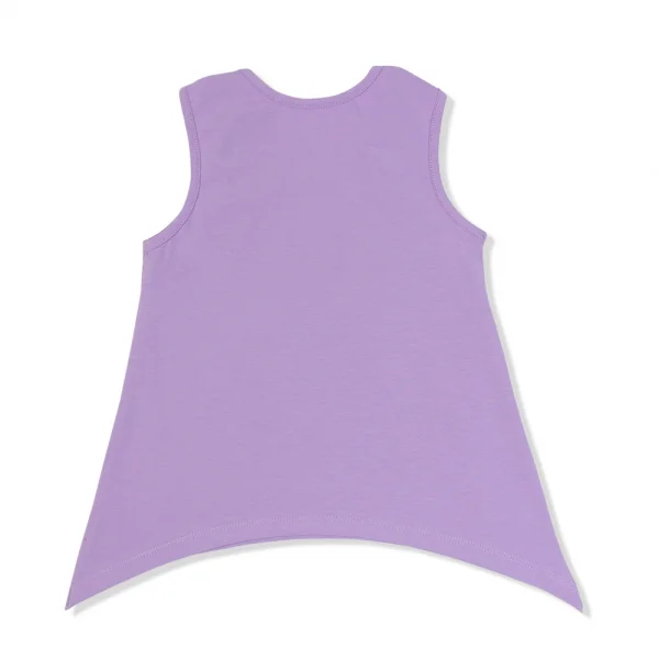 Áo thun bé gái tay ngắn Laluna G037010 Tím