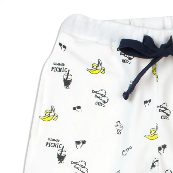 Quần thun bé trai dài Concung B037006 Trắng