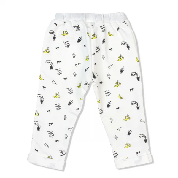 Quần thun bé trai dài Concung B037006 Trắng