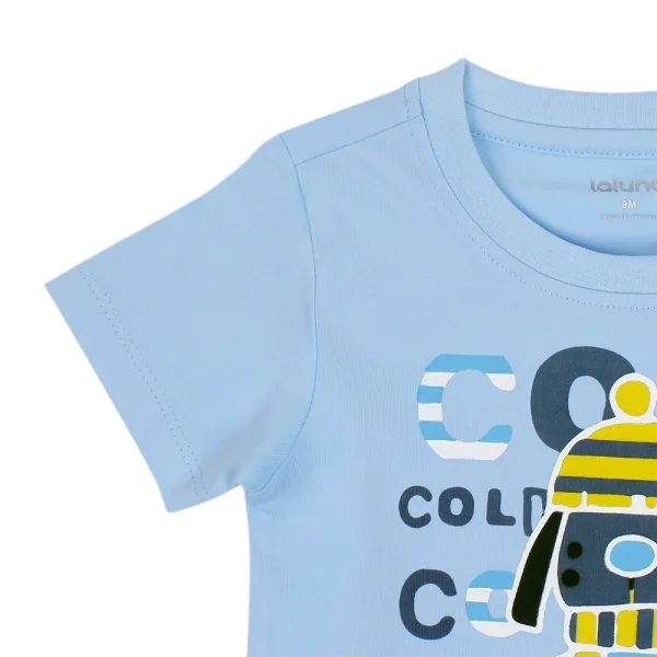 Bộ thun bé trai ngắn Laluna B037011