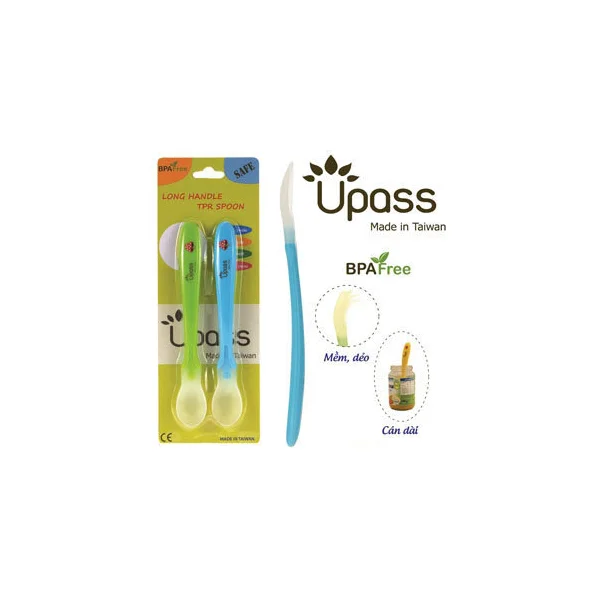 Bộ 2 thìa ăn dặm silicone Upass
