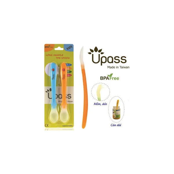 Bộ 2 thìa ăn dặm silicone Upass