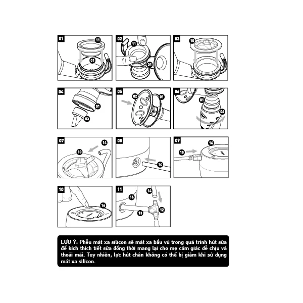 Máy hút sữa điện đôi Minuet Unimom có pin sạc UM871692