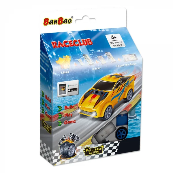 Bộ lắp ráp siêu xe đẩy trớn mini (vàng) 8626-2 (Banbao)