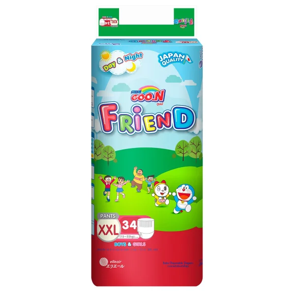 Tã quần Goo.n Renew Friend Tiết Kiệm (XXL, 15 - 25 Kg, 16 miếng)