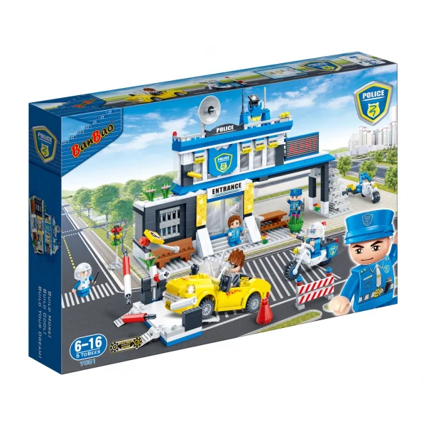 Bộ lắp ráp Sở cảnh sát truy bắt tội phạm 7001 (Banbao)