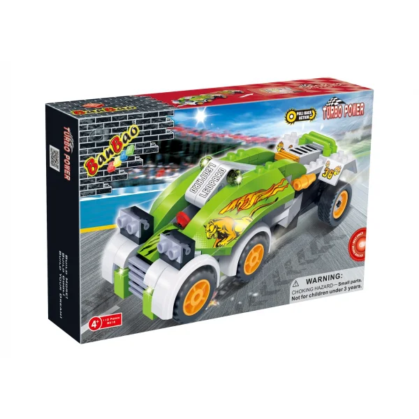 Bộ lắp ráp siêu xe đẩy trớn (chiến binh hổ) 8616 (Banbao)