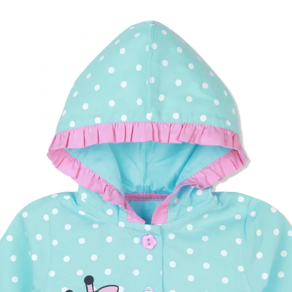 Áo khoác thun bé gái Concung G047034 Xanh