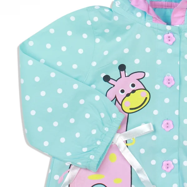 Áo khoác thun bé gái Concung G047034 Xanh