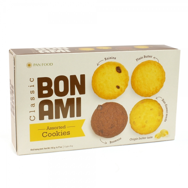Bánh Cookies hỗn hợp Bon Ami 192g