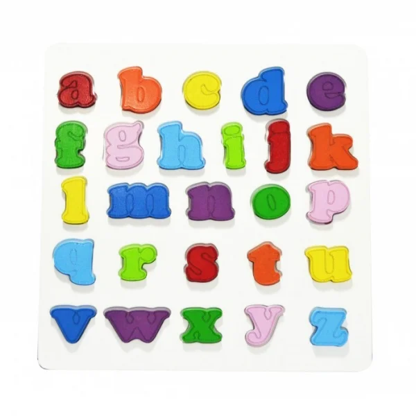 Đồ chơi học vần gỗ Tottosi tấm ráp abc (chữ thường)