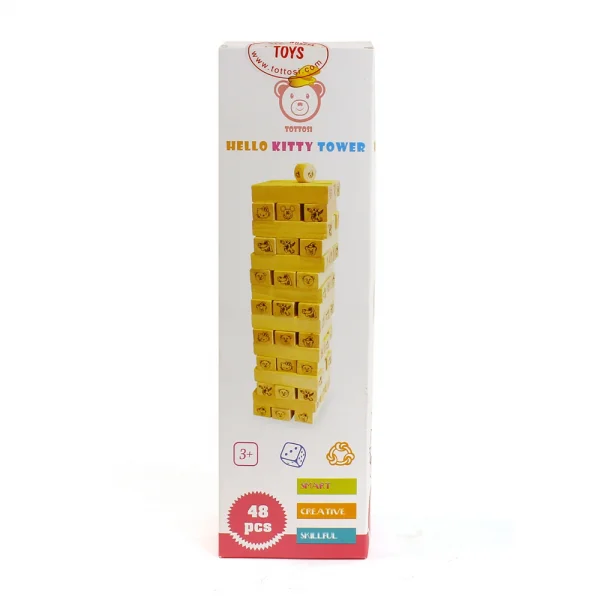 Đồ chơi sáng tạo gỗ Tottosi hình tháp Hello Kitty