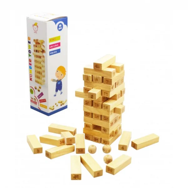 Đồ chơi sáng tạo gỗ Tottosi hình tháp số 48 thanh