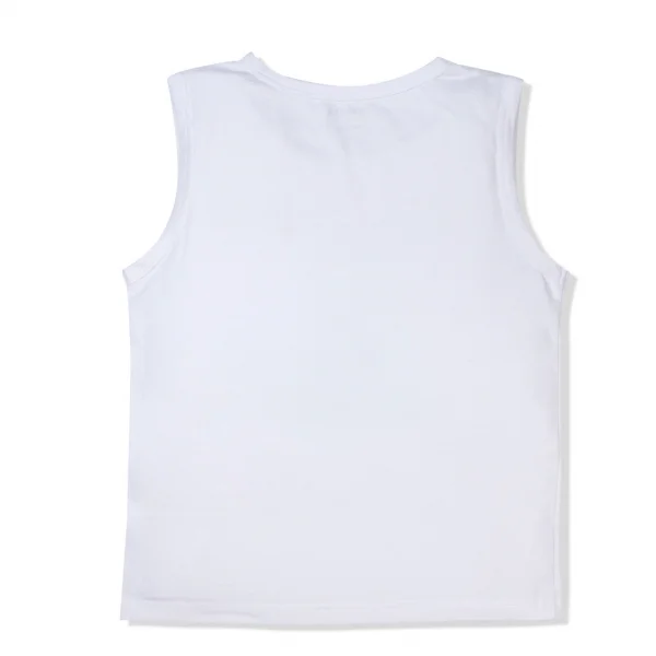 Áo thun bé trai sát nách Concung B057007 Trắng