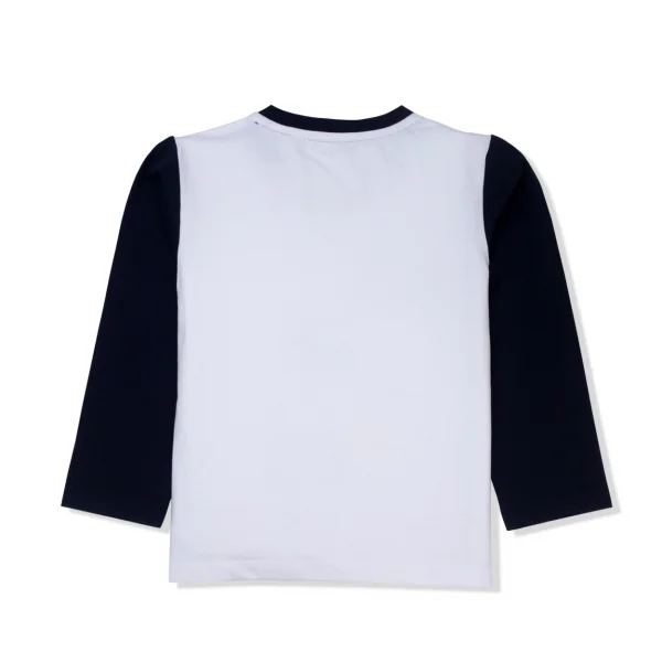 Áo thun bé trai tay dài Concung B057010 Trắng