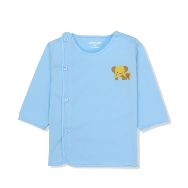 Set 2 Áo sơ sinh cài chéo tay dài Concung SGL Xanh