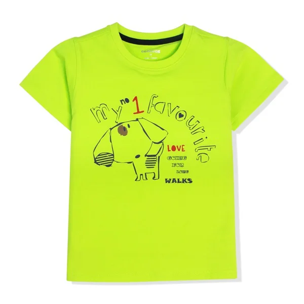 Áo thun bé trai tay ngắn Concung B057037 Xanh lá cây