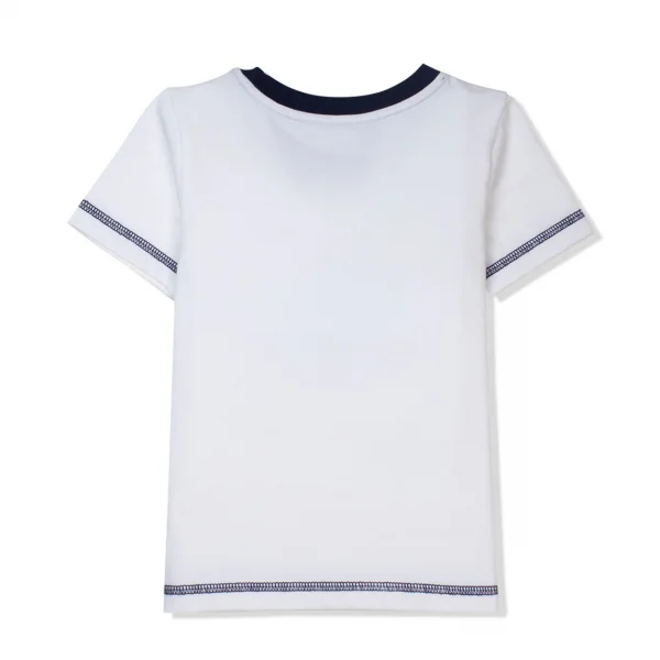 Áo thun bé trai tay ngắn Concung B057035 Trắng