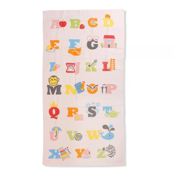 Khăn tắm Mollis cho bé BM6A 50x100cm Hồng