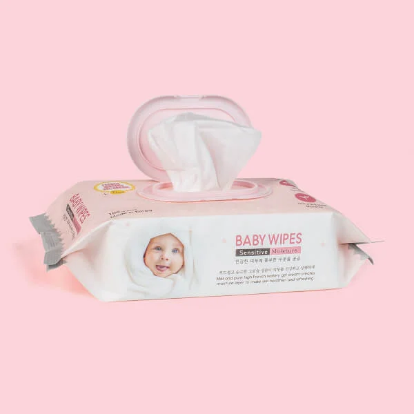 Combo 2 Khăn ướt ConCung Gentle Care Hàn Quốc cho da nhạy cảm, 100 tờ (màu hồng)