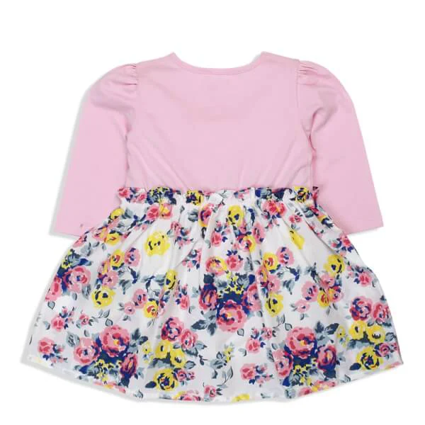 Đầm thun bé gái CF G018055 Hồng