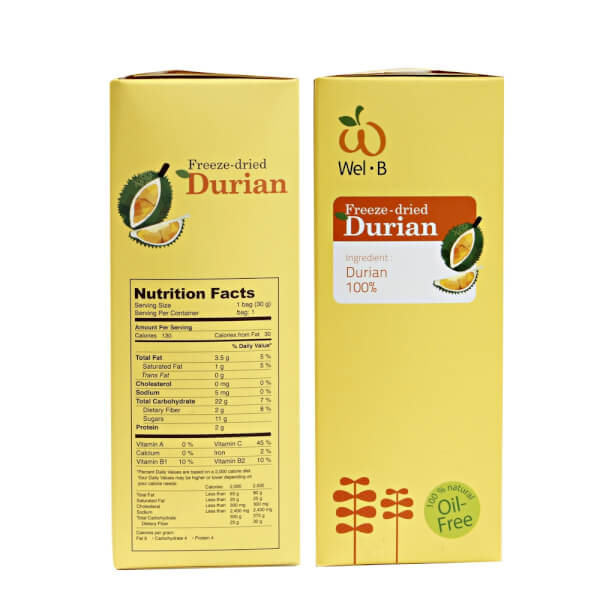 Sầu Riêng Thái sấy lạnh Wel-B, 30g