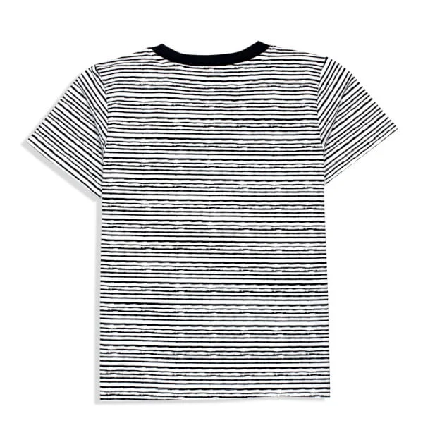 Áo thun bé trai tay ngắn CF G018081 sọc xanh đen