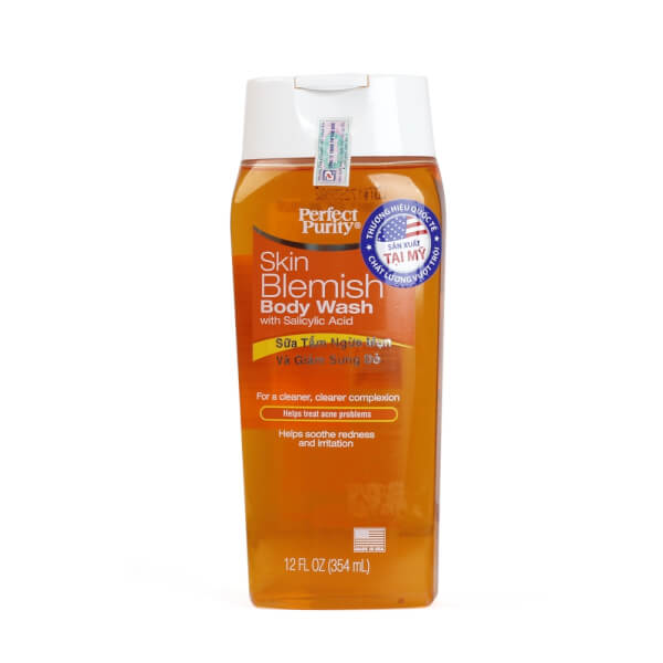 Sữa tắm ngừa mụn và giảm sưng đỏ Perfect Purity 354ml