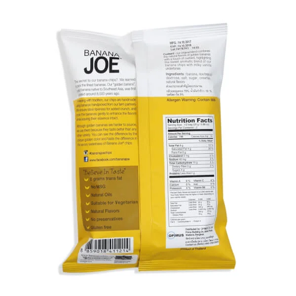 Snack chuối Banana Joe vị truyền thống