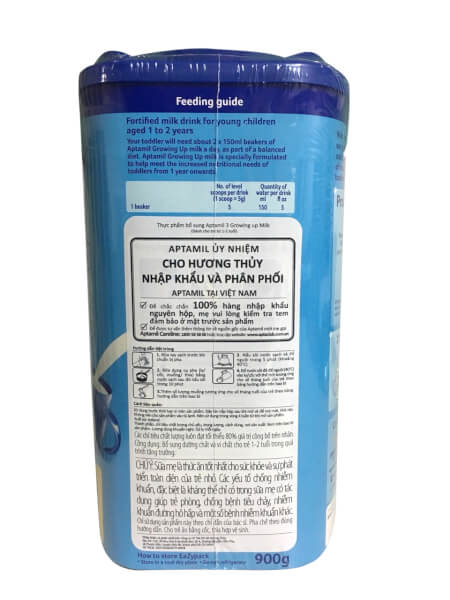 Combo 2 lon Sữa Aptamil Anh số 3 900g (1-2 tuổi)