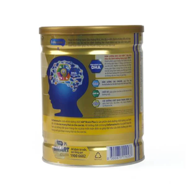 Enfamama A + Vanilla 360 độ Brain Plus, 900g