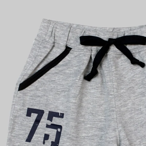 Quần thun bé trai ngắn CF B048005 Xám